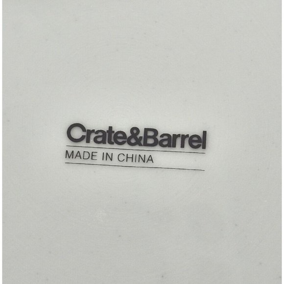 Crate & Barrel Tropical Fern Palm Plant 8" Salad Dish Set Of 4 Beach Summer - Picture 4 of 7